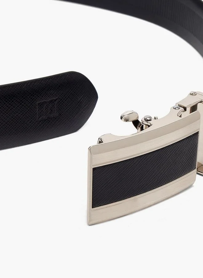 Duchini BLACK Men Auto Lock Buckle Leather Belt for Men | Best Price UAE