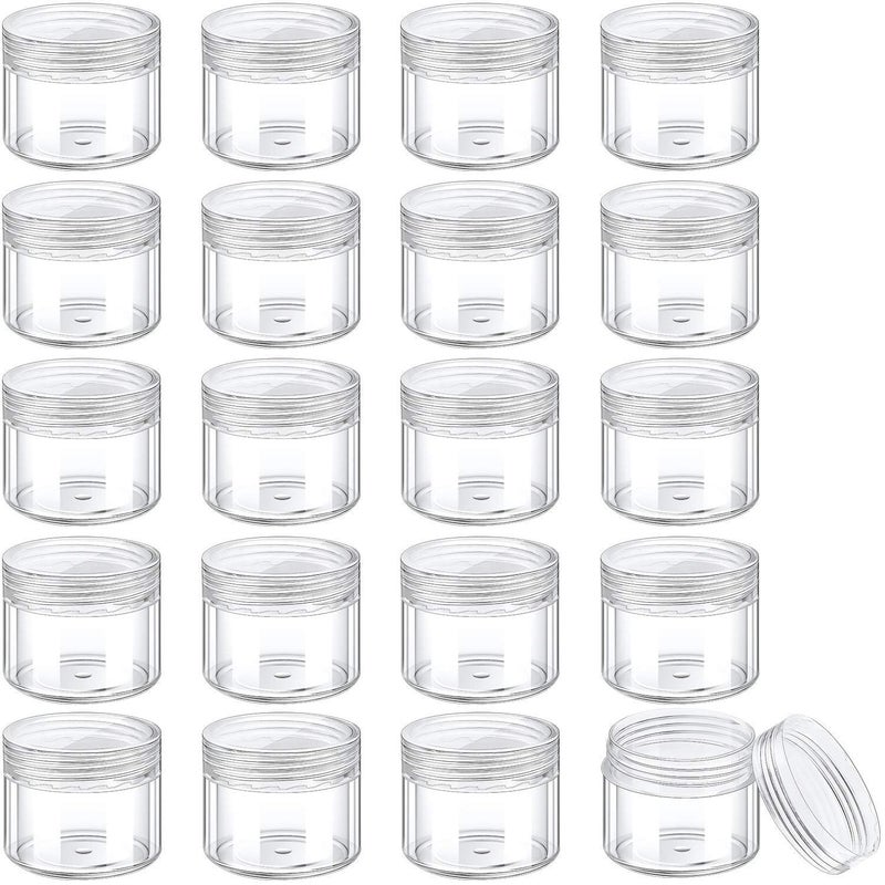 SHREE MAHA 72pcs 5grams Unbreakable Plastic Transparent with Clear Cap Cosmetics Shan Container for Creams Lip Balm Body Butter Essential oil Costemic Makeup DIY beauty products  - Image 5