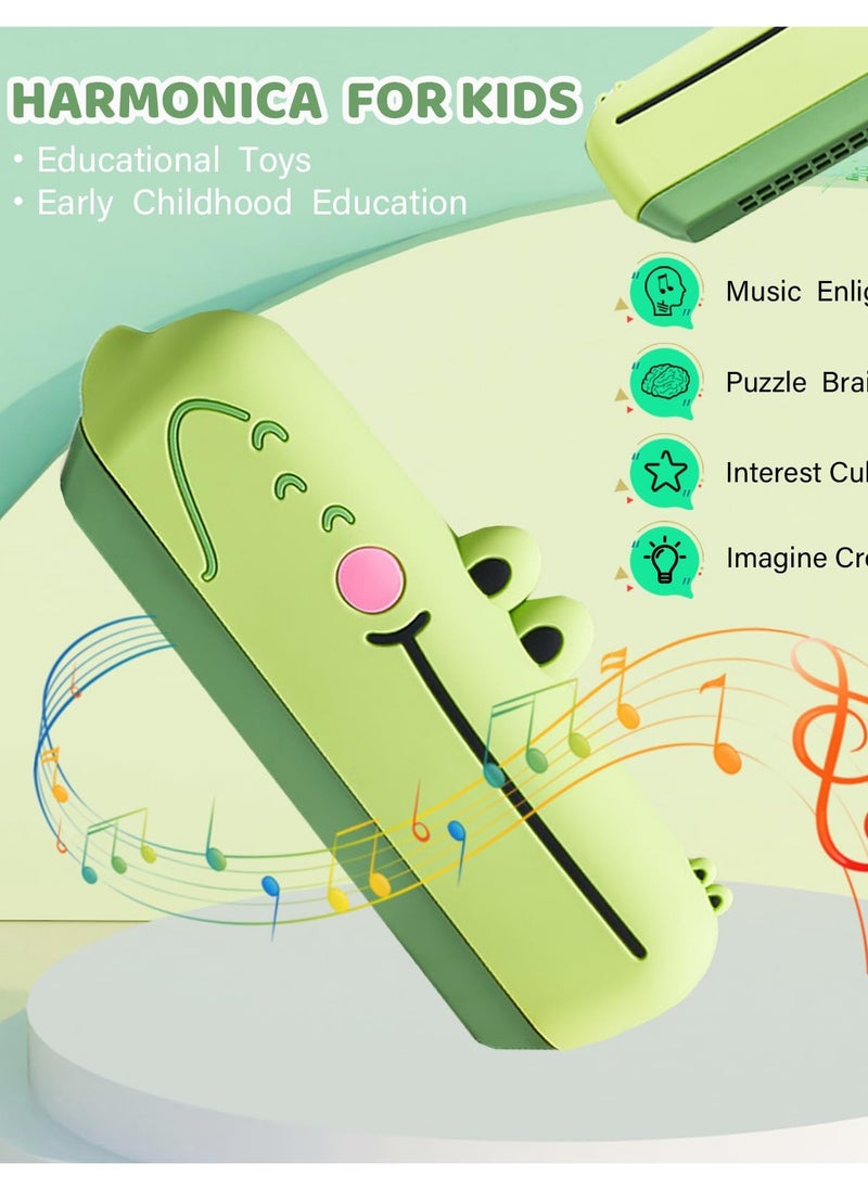 Excefore Harmonica for Kids, Key of 16-Hole Diatonic Harmonica with Protective Cover - Perfect Musical Instrument Toy for Boys and Girls Beginners, Ideal Birthday Gift and Party Fun  - Image 3