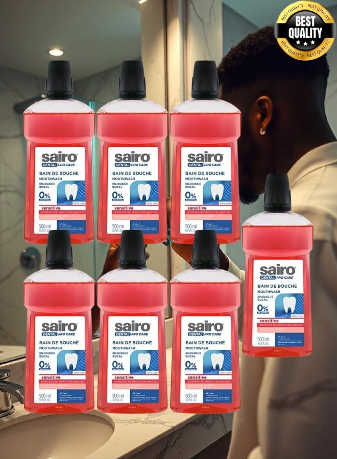 Sairo 7 Pieces Dental Pro Care Mouthwash 0% Alcohol 500ml - Image 1