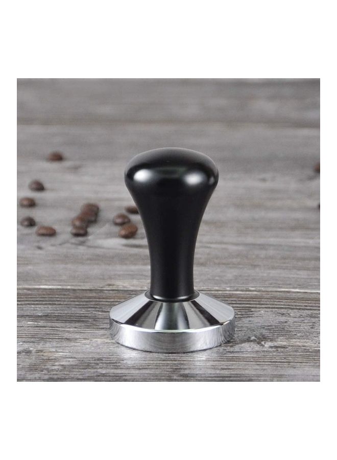NIBEMINENT 51mm Espresso Coffee Tamper with Aluminum Handle Black/Silver - Image 1