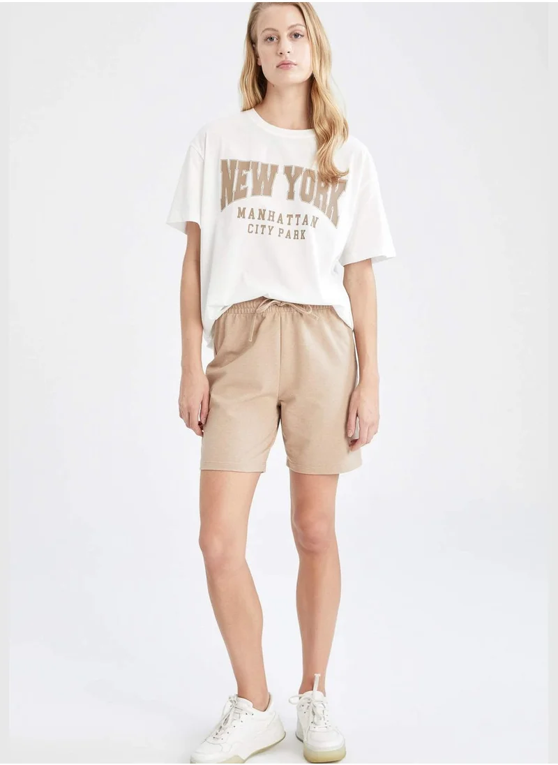 DeFacto Relaxed Fit Bermuda Shorts With Drawstring