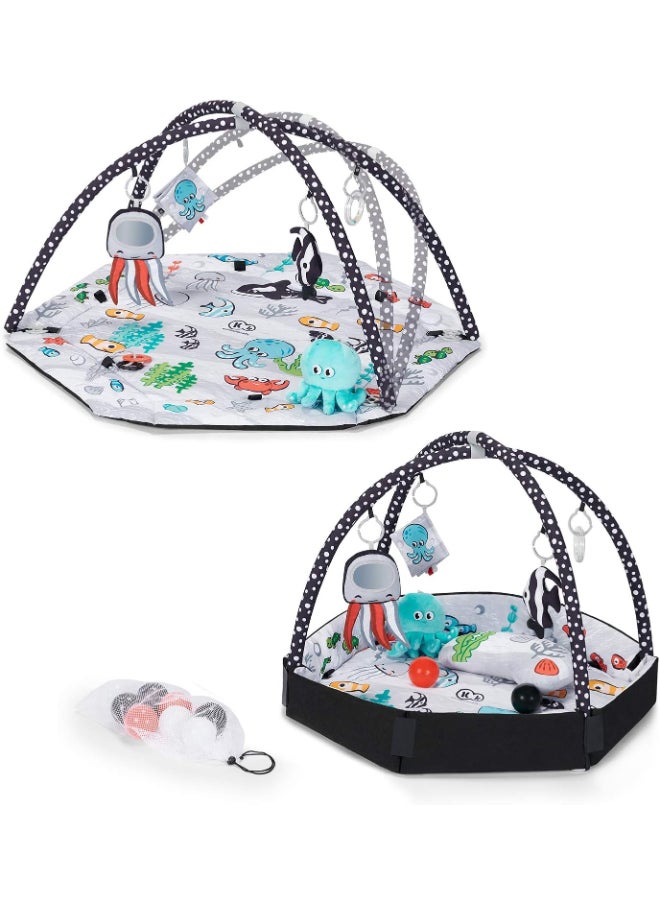 Kinderkraft - Baby Mata Educational Sea Land Playmat - Multicolour - Image 1
