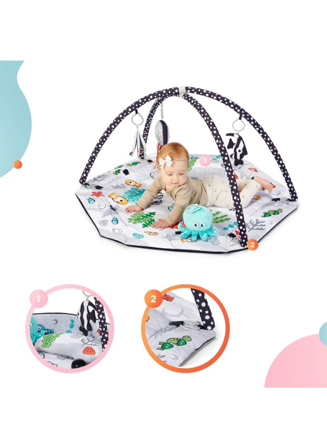 Kinderkraft - Baby Mata Educational Sea Land Playmat - Multicolour - Image 1