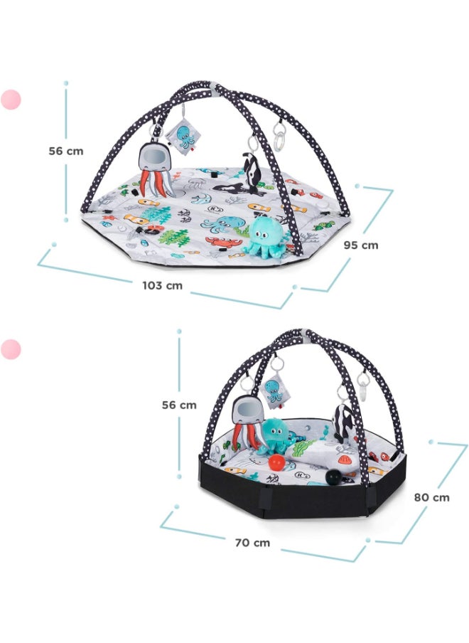 Kinderkraft - Baby Mata Educational Sea Land Playmat - Multicolour - Image 1