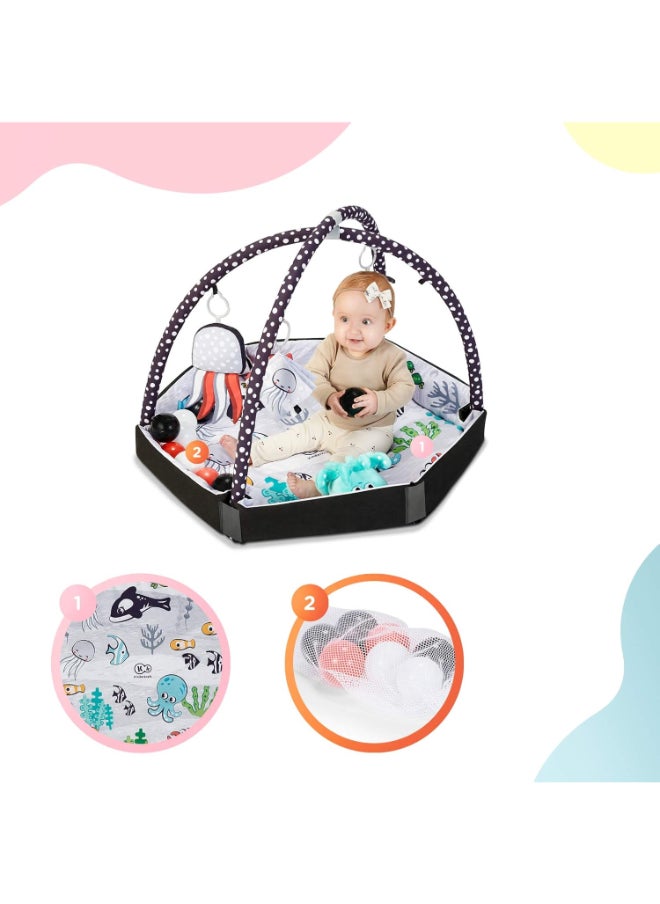Kinderkraft - Baby Mata Educational Sea Land Playmat - Multicolour - Image 1