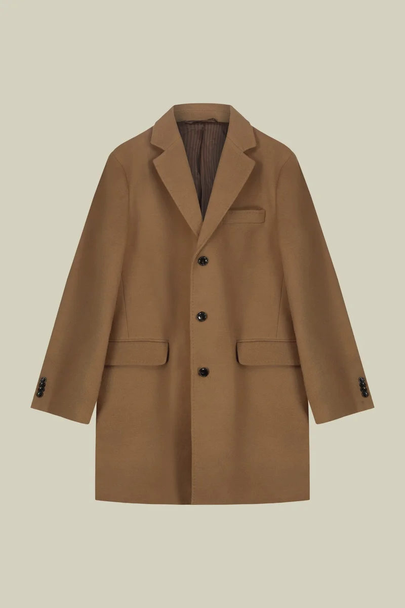 دوبل غانغر Men's single-breasted coat - Camel