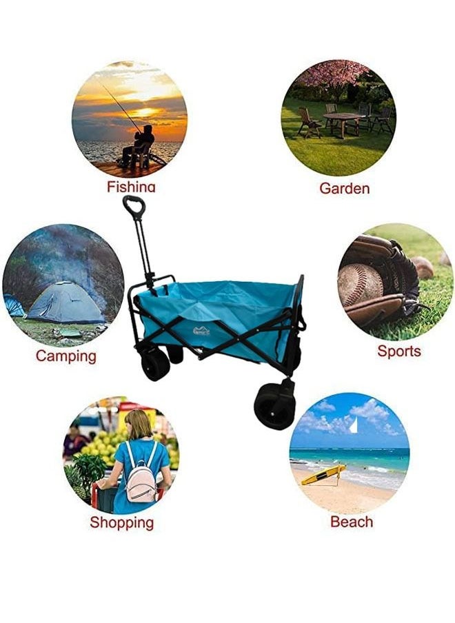 NKX - Foldable Multifunctional Outdoor Wagon Shopping Cart - Image 1