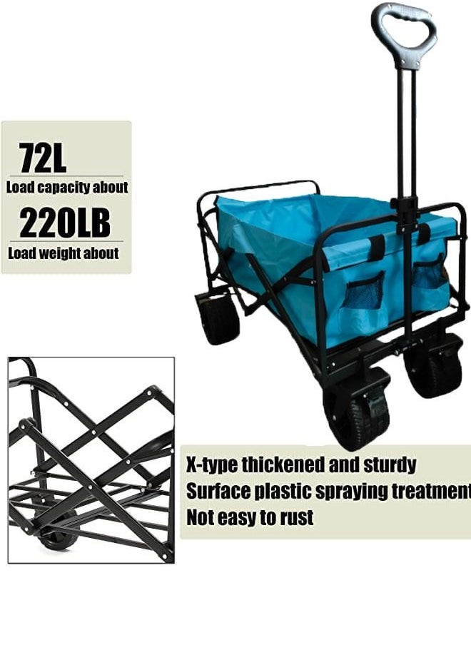 NKX - Foldable Multifunctional Outdoor Wagon Shopping Cart - Image 1