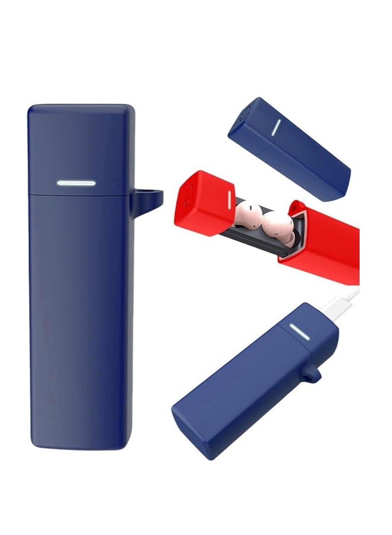 Case Compatible with Anker Soundcore A30i Headphones Silicone Cover Protective Case Blue - Image 1