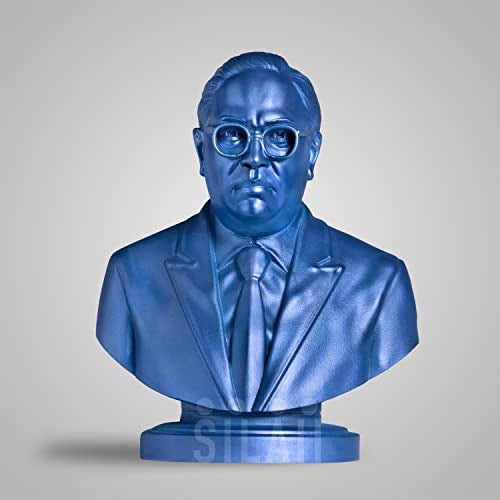 SILAII Dr. B. R. Ambedkar Sculpture – 5 Inch, Blue Finish | Perfect for Home Decor, Office Desk, Study Table & Gifting - Image 1