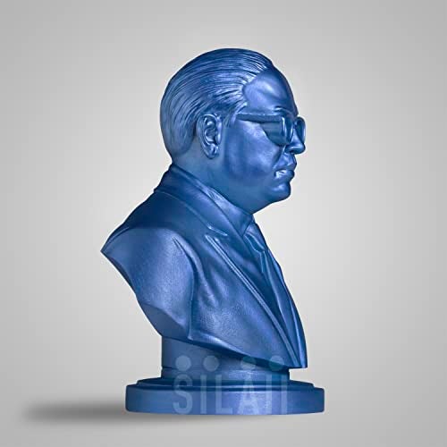 SILAII Dr. B. R. Ambedkar Sculpture – 5 Inch, Blue Finish | Perfect for Home Decor, Office Desk, Study Table & Gifting - Image 3