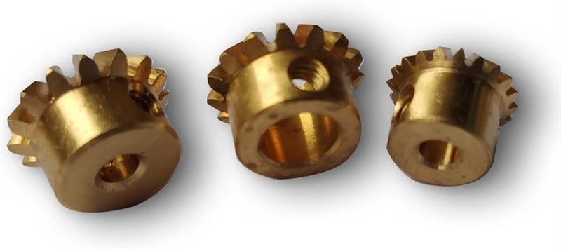 ترس سبور (Spur Gear)، مجموعة تروس بينيون (Pinion Gear Set)، ترس بينيون مائل (Pinion Gear Bevel Gear)، أبعاد: 0.4 متر، 0.5 متر، 0.8 متر، وحدة واحدة (Module 1)، عدد التروس: 15، عدد الأسنان: 20، زاوية الانحناء: 90 درجة، مادة التصنيع: نحاس أو فولاذ مقاوم للصدأ، قطر المحور: 0.8 متر، عدد التروس: 15، سمك الجدار: 6 مم - Image 5