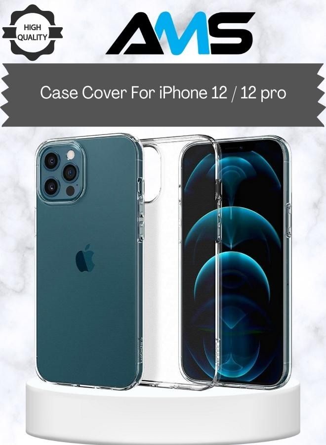 إيه إم إس غطاء حماية لهاتف آيفون 12/12 برو شفاف - Image 1
