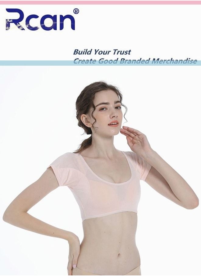 Rcan - Underarm Sweat Pad Quick Dry Protective Chest Underwear Ultra Thin Anti-Slip Anti-Sweat Deodorant Washable Tank Top For Women - Image 1
