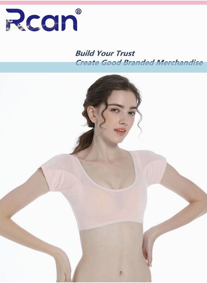 Rcan - Underarm Sweat Pad Quick Dry Protective Chest Underwear Ultra Thin Anti-Slip Anti-Sweat Deodorant Washable Tank Top For Women - Image 1
