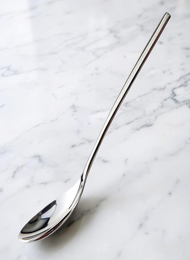 Wenkoni Serving Spoons,Thick Heavy 18/10 Stainless Steel Buffet Serving Spoons,Dishwasher Safe 10.2'' Pack of 2 - Image 4