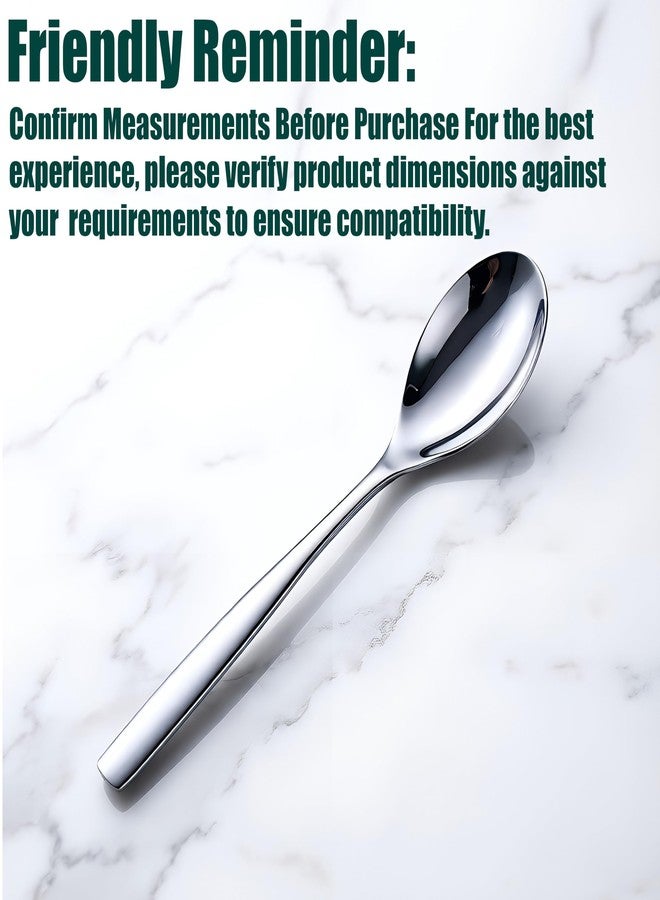 Wenkoni Serving Spoons,Thick Heavy 18/10 Stainless Steel Buffet Serving Spoons,Dishwasher Safe 10.2'' Pack of 2 - Image 3
