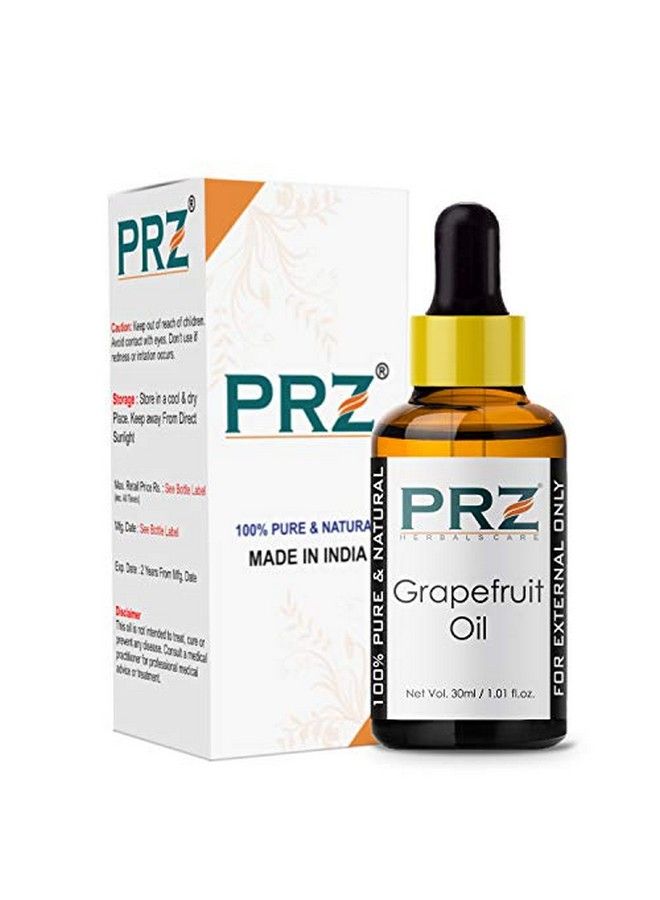 PRZ Grapefruit Essential Oil Pure l & Therapeutic Grade Oil for Aromatherapy Skin Care & Hair Care 30 ml - Image 1