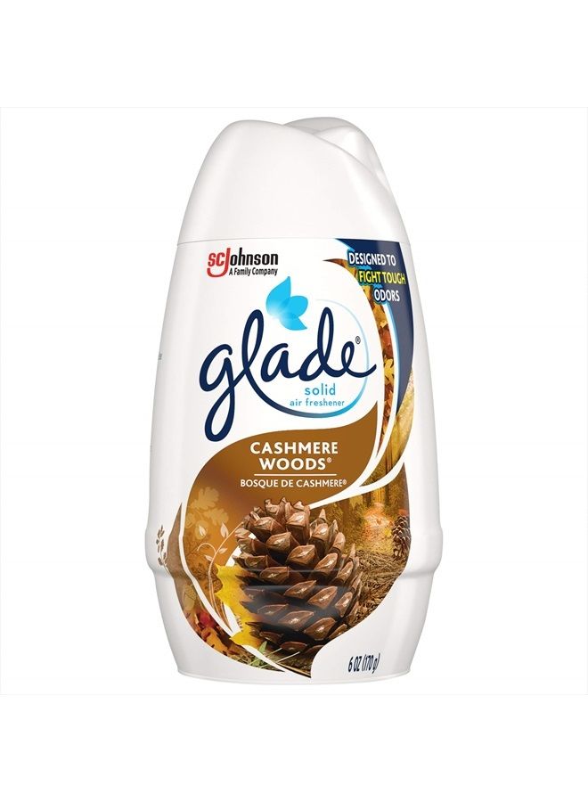 Glade معطر هواء صلب، مزيل روائح للمنزل والحمام، خشب الكشمير، 6 أونصات - Image 1