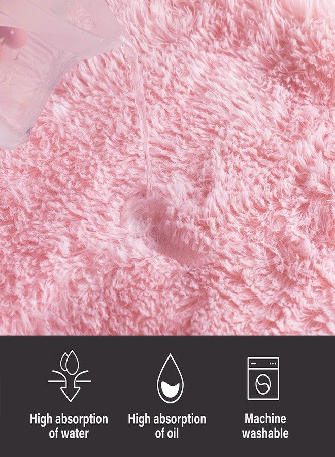 WESTLINK Hexagon Rug Pad Mat for Kids Playhouse Play Tent Soft Coral Pink - Image 4