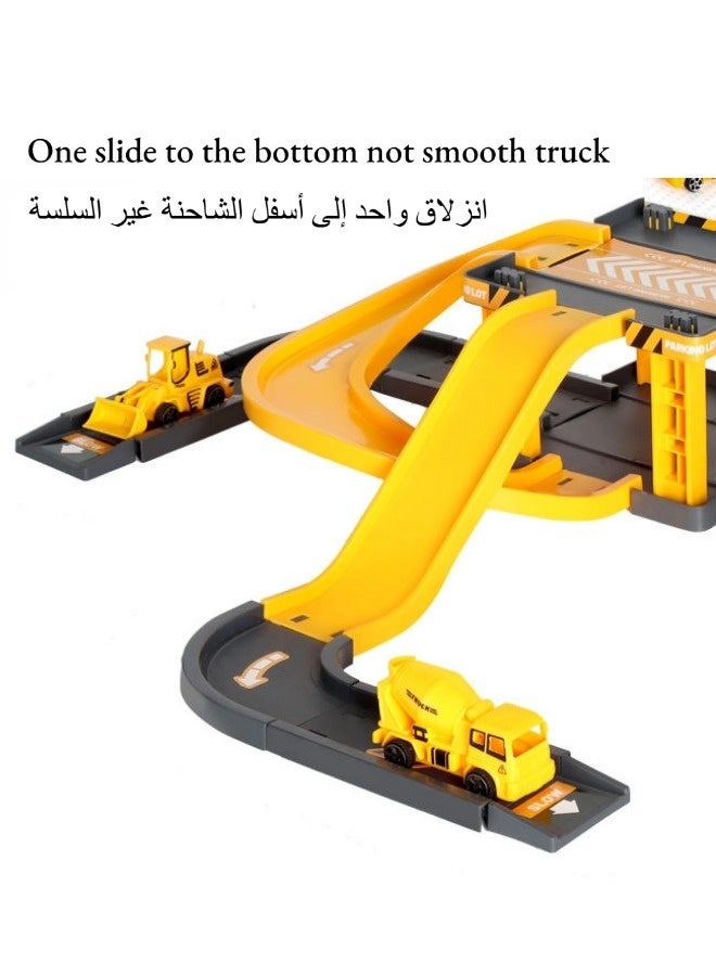 مجموعة سيارات مسار تجميع DIY، مواقف سيارات هندسية، تفاعل بين الوالدين والطفل، ألعاب سيارات مسار بناء، لعبة مغامرات المدينة مع 4 سيارات والعديد من الملحقات، سيارة قطار أحجية الجاذبية، ألعاب تعليمية لمرحلة ما قبل المدرسة للأطفال من 4 إلى 6 سنوات. - Image 4