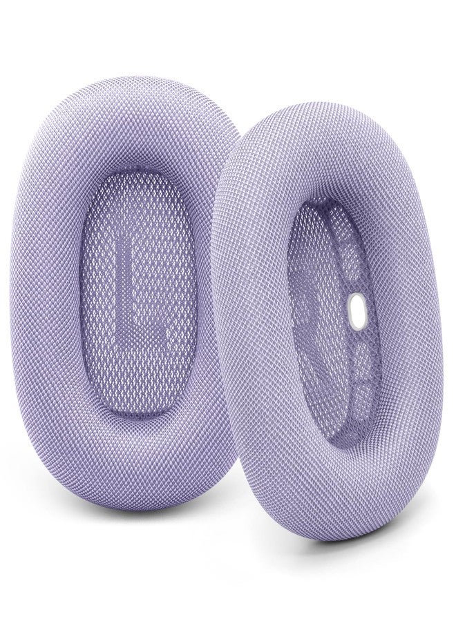 G GVOEARS وسائد أذن لسماعات AirPods Max 2024، وسائد أذن بديلة من قماش شبكي مع مغناطيس قوي لسماعات Apple 2.0 فوق الأذن، أكواب أذن مطورة (بنفسجي) - Image 1