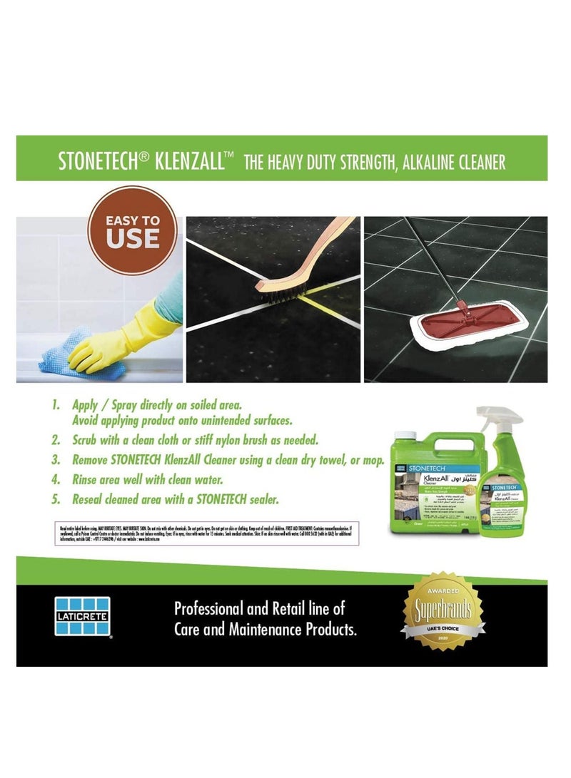 LATICRETE Stonetech Klenzall Cleaner - Tile and Stone  Cleaner - Image 4