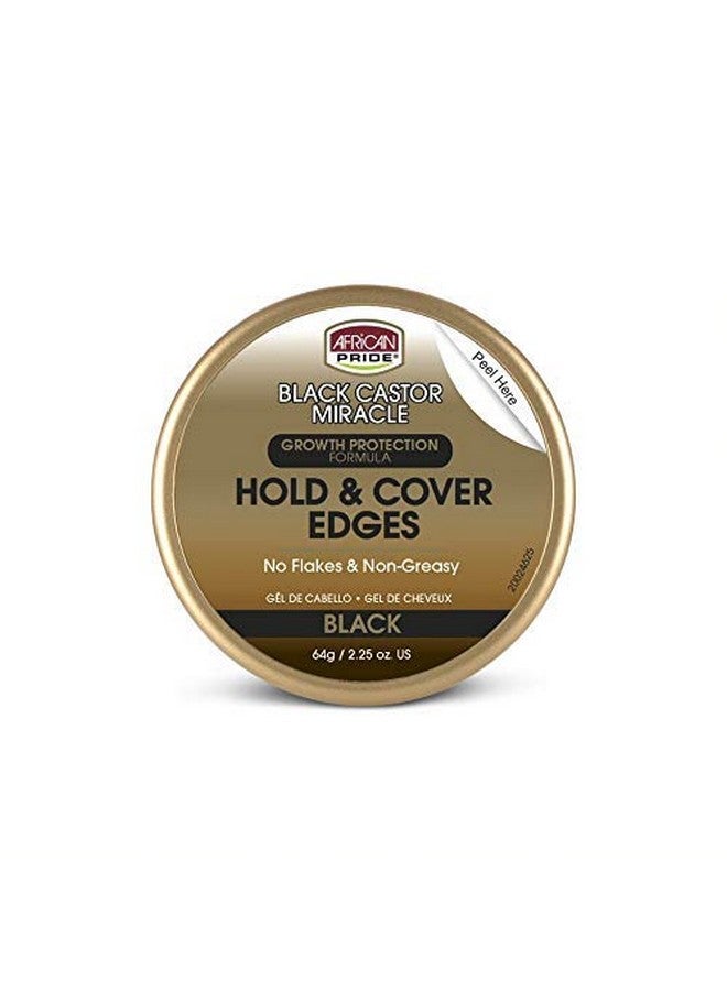 African Pride Black Castor Miracle Hold & Cover Edges Slicks And Controls Edges Covers Grays Fills Thinning Areas Contains Black Castor Oil & Coconut Oil 2.25 Oz - Image 4