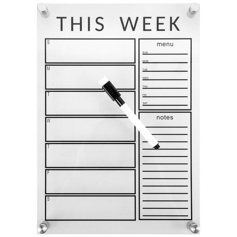 2 Sets Erasable Weekly Message Board Weekly Planning Board Memo Board for Home - Image 5