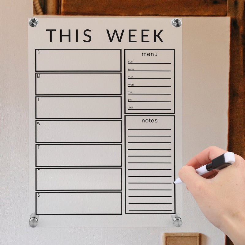 2 Sets Erasable Weekly Message Board Weekly Planning Board Memo Board for Home - Image 3