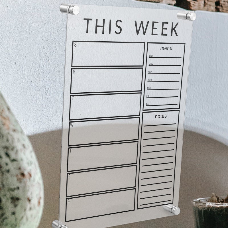 2 Sets Erasable Weekly Message Board Weekly Planning Board Memo Board for Home - Image 4