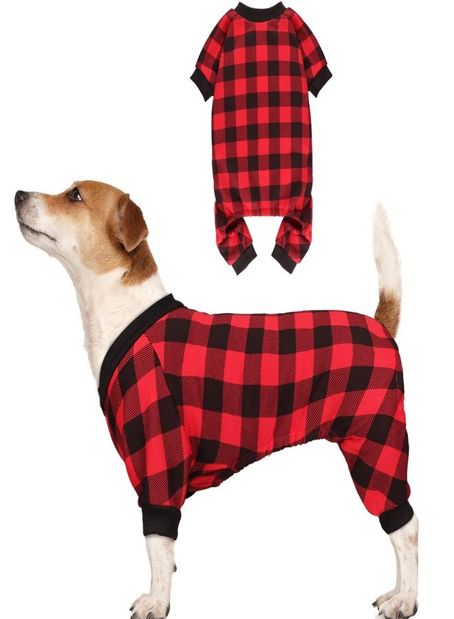 Jamktepat Dog Fleece Sweater Buffalo Plaid Sweater Clothes Dog Outfit Soft Thickening Warm Pet Clothes Sweaters for Dogs Girl & Boy(M) - Image 1