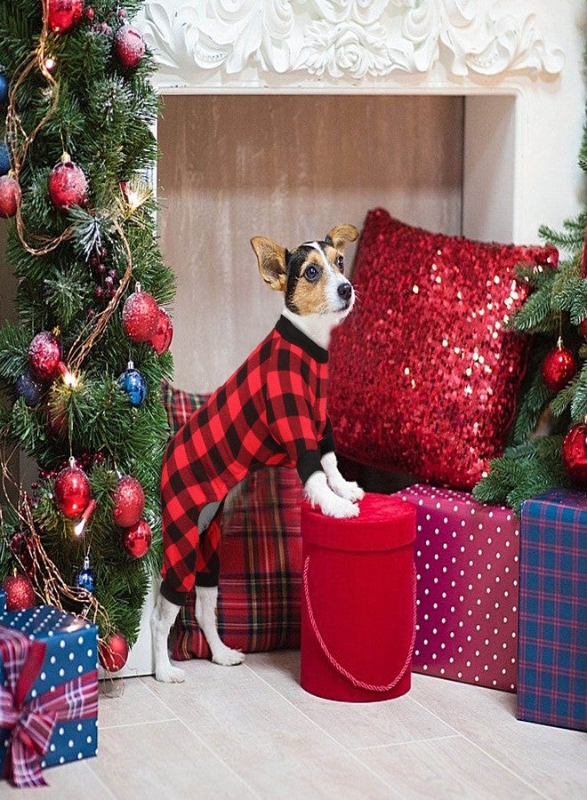 Jamktepat Dog Fleece Sweater Buffalo Plaid Sweater Clothes Dog Outfit Soft Thickening Warm Pet Clothes Sweaters for Dogs Girl & Boy(M) - Image 2