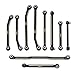 DJX CNC Machine Brass High Clearance Chassis Steering Links Set 10pcs Set for 118 RC Crawler Car HPI Venture18 Upgrades Parts - Image 4