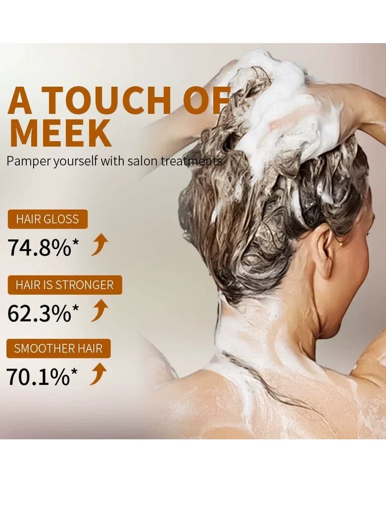 روزينو شامبو الشعر 3 في 1، تنظيف عميق وترطيب للشعر، سهل التنظيف، يحتوي على الفاصوليا السوداء والعسل وخلاصة الجينسنغ، مرطب للشعر ناعم وحريري، يجعل الشعر يبدو منفوشاً ولامعاً - 100 مل - Image 2