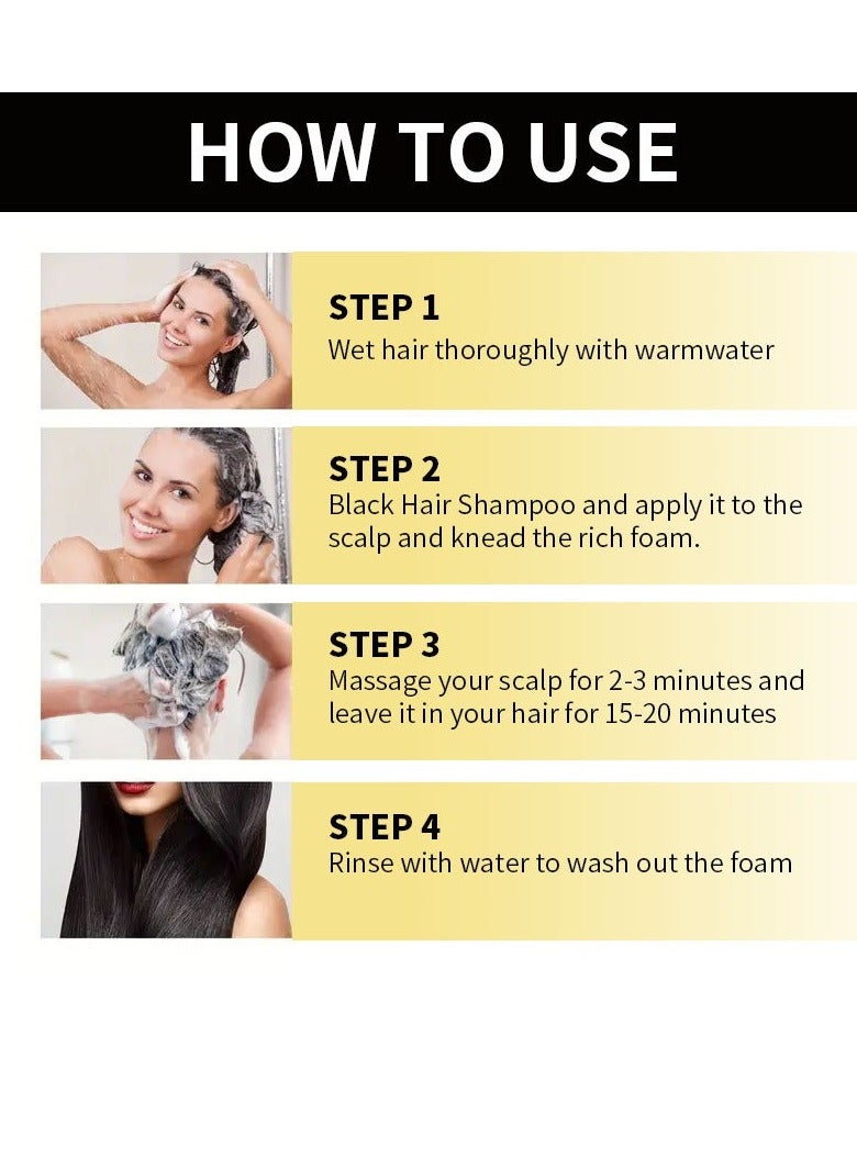 روزينو شامبو الشعر 3 في 1، تنظيف عميق وترطيب للشعر، سهل التنظيف، يحتوي على الفاصوليا السوداء والعسل وخلاصة الجينسنغ، مرطب للشعر ناعم وحريري، يجعل الشعر يبدو منفوشاً ولامعاً - 100 مل - Image 5