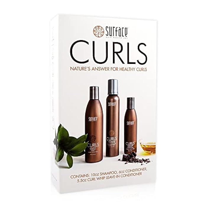 Surface Hair - Trio Box Set, Shampoo, Conditioner And Leave-In Conditioner – Defines, Adds Shine, and Provides Frizz Free Style Longevity - Image 1