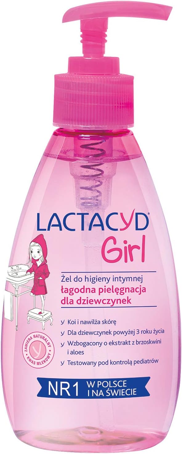 lactacyd جل لاكتاسيد للبنات للنظافة الحميمة للبشرة الحساسة مع مضخة 200 مل - Image 1