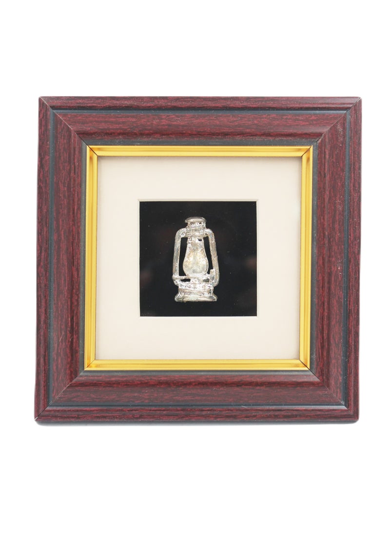 Antique Museum Dubai Souvenir made of Silver Metal in Frame 