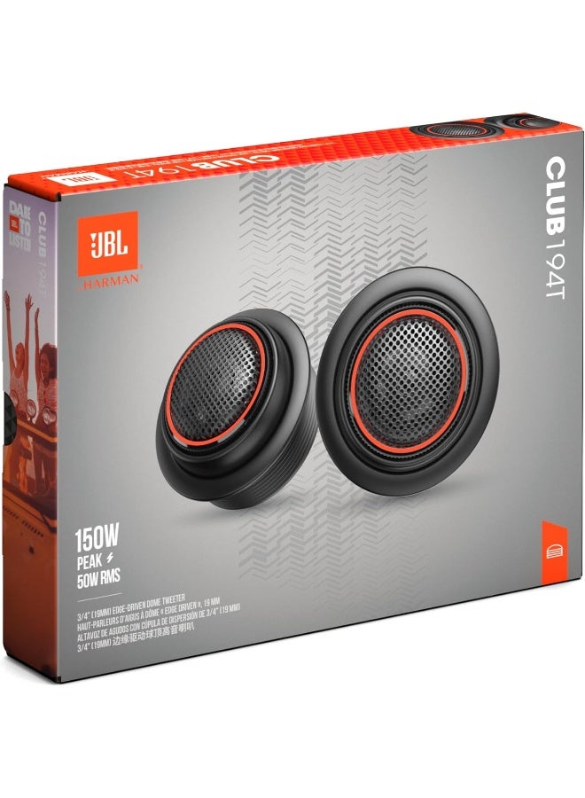 Jbl Club 194T - 3/4Inches (19Mm) Edge-Driven Dome Tweeter, 150W Peak, 50W Rms, Sensitivity (@ 2.83V): 92Db, Frequency Response: 3Khz – 20Khz, Nominal Impedance: 3.0 Ohms - Image 3