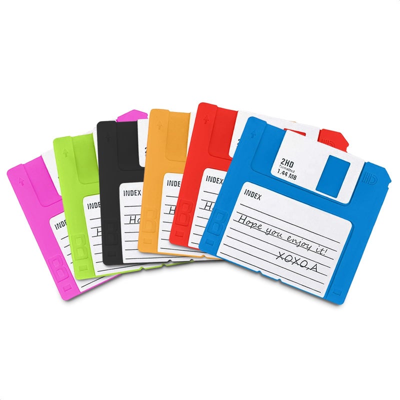 Floppy Disk Coasters for Coffee Table - 6Pcs Floppy Disks Cute Coaster Table Coasters  Absorbent Table Mat - Funny Coasters for Drinks Coffee Table Coasters Cup Coasters for Table Decor