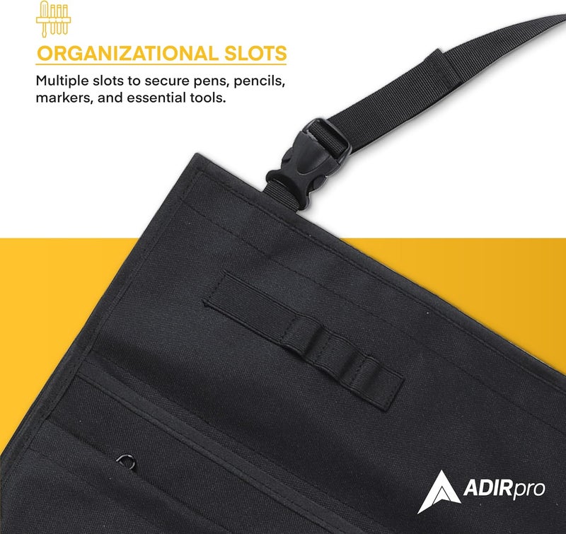 Adir Corp. Blueprints Car Holder - Plans Holder for Trucks and Cars with Multiple Slots and Front Zippered Pocket - Image 4