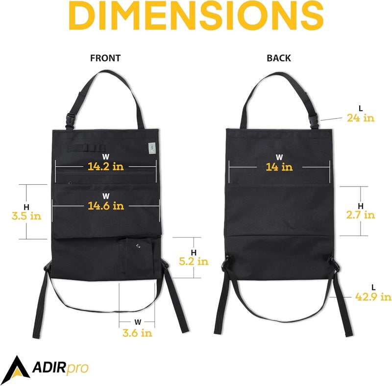 Adir Corp. Blueprints Car Holder - Plans Holder for Trucks and Cars with Multiple Slots and Front Zippered Pocket - Image 5