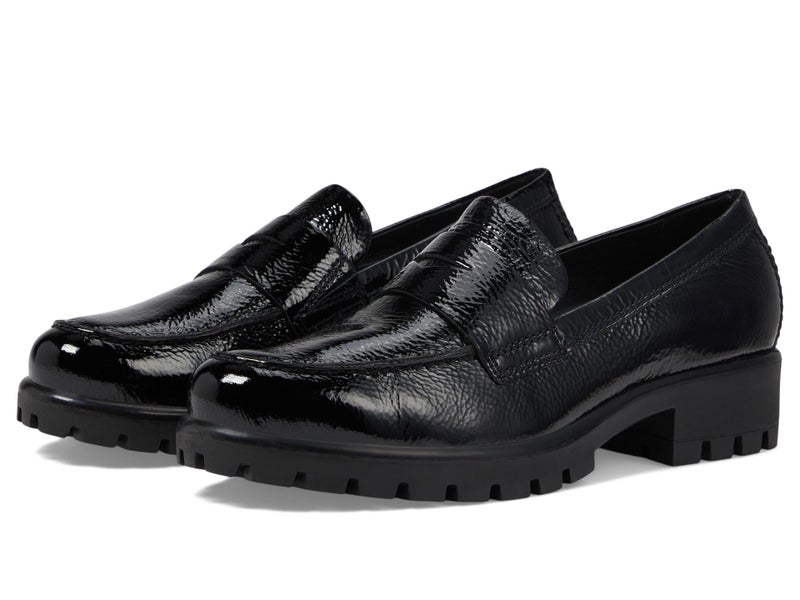 ECCO حذاء لوفر نسائي من ECCO مودترى، أسود لامع، 10-10.5 - Image 1