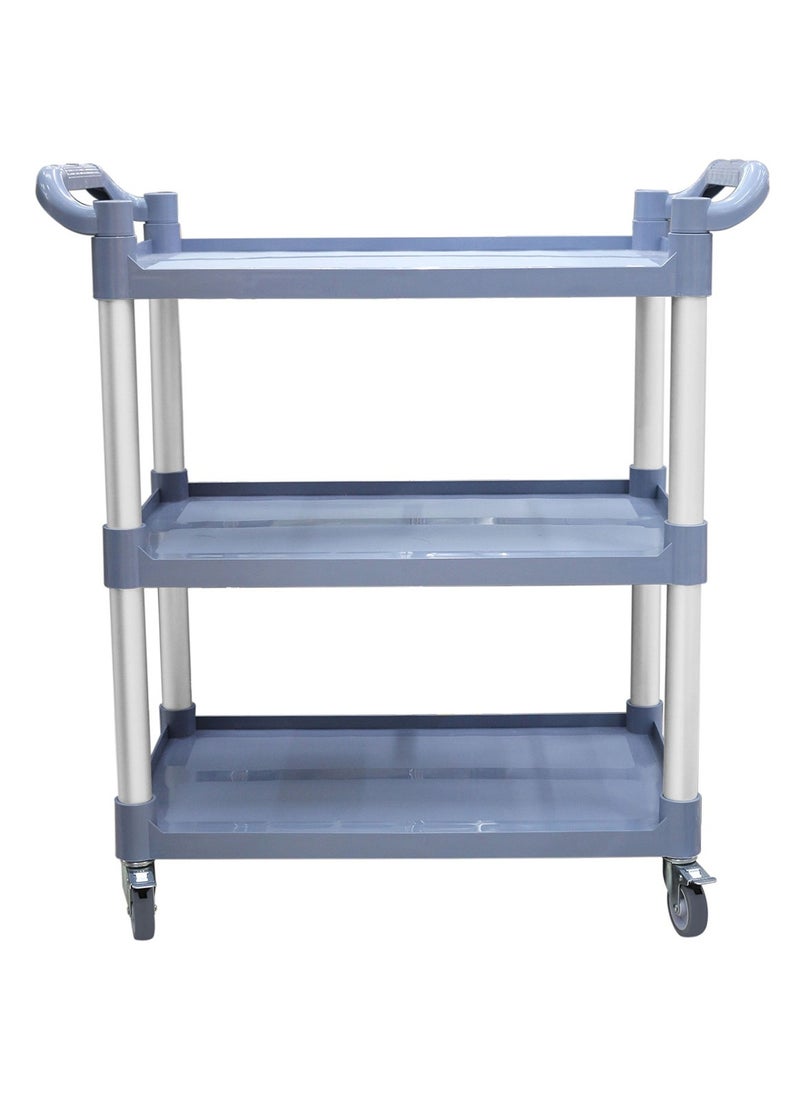 Grace - Grace Utility Rolling Cart Serving Thick Plastic 3 Ter Trolleys On Wheels Kitchen Storage Trolley Bar Service Trolley Multifunction Trolley 88x44x94cm - Image 1