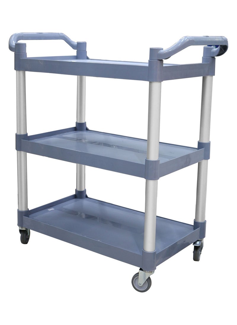 Grace - Grace Utility Rolling Cart Serving Thick Plastic 3 Ter Trolleys On Wheels Kitchen Storage Trolley Bar Service Trolley Multifunction Trolley 88x44x94cm - Image 1