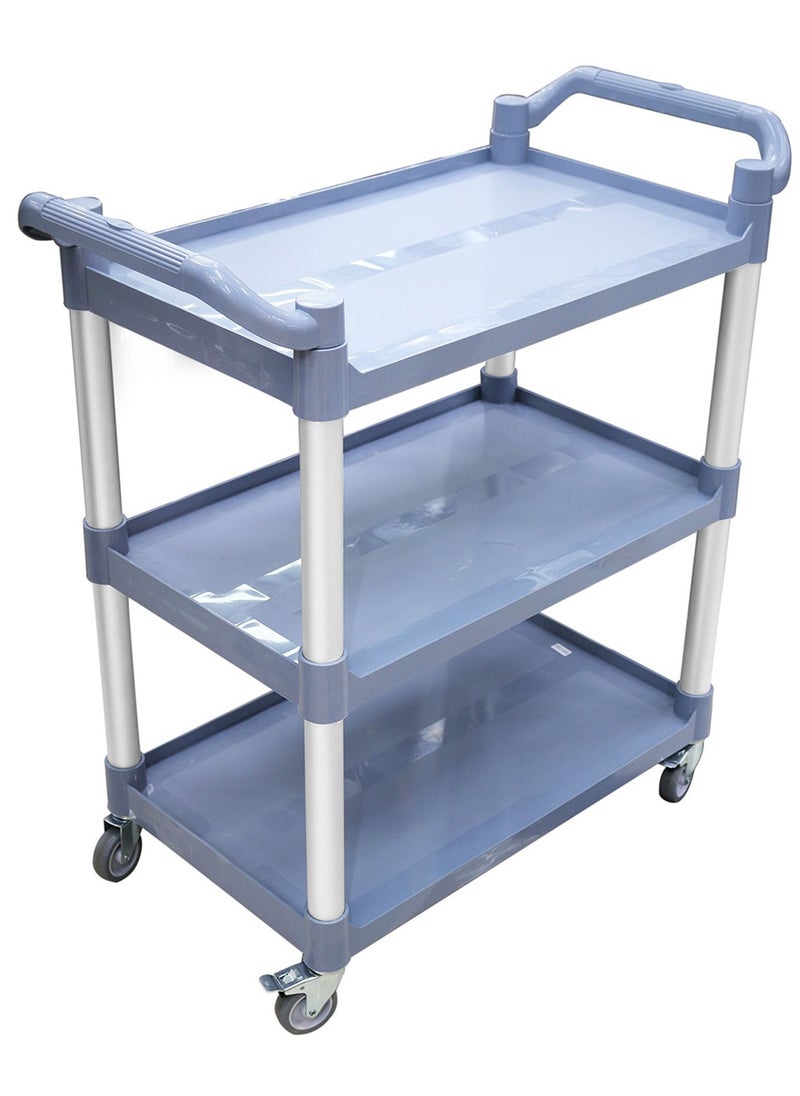 Grace - Grace Utility Rolling Cart Serving Thick Plastic 3 Ter Trolleys On Wheels Kitchen Storage Trolley Bar Service Trolley Multifunction Trolley 88x44x94cm - Image 1