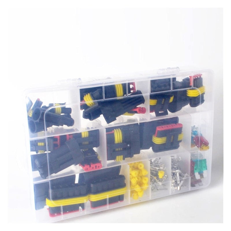 216Pcs Waterproof Automotive Wire Connector Plug Kit 1 To 6 Pin With Fuse - Image 4