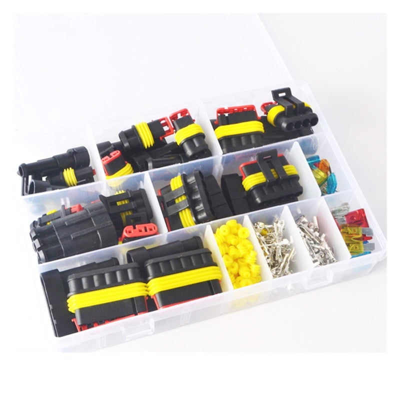 216Pcs Waterproof Automotive Wire Connector Plug Kit 1 To 6 Pin With Fuse - Image 3